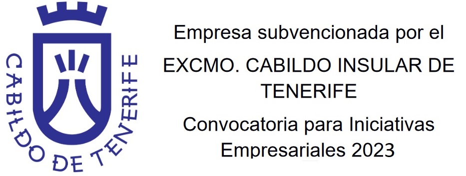 Empresa subvencionada por el Cabildo de Tenerife en la convocatoria IE 2023